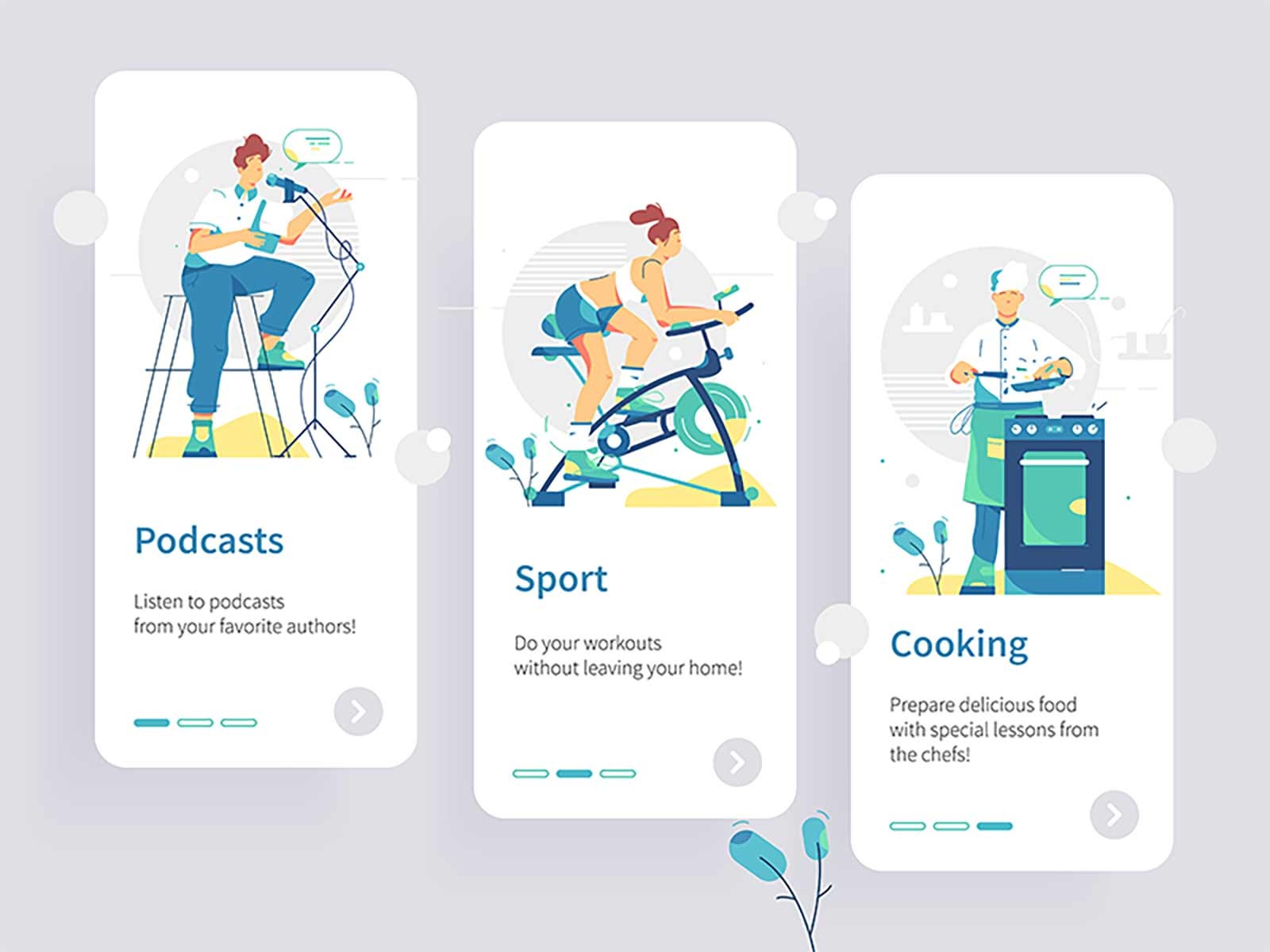 Mobile ui detail touchscreen app interface style flat set template coo.jpg
