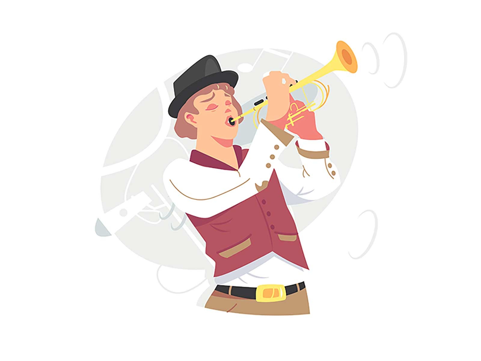 Musician plays jazz music on trumpet jazzman.jpg