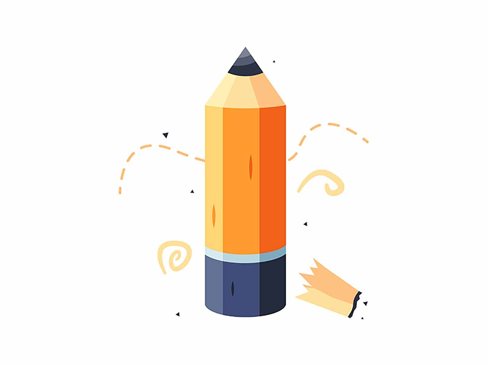 Pencil graphite simple flat isolated creativity drawing symbol sign ob.jpg