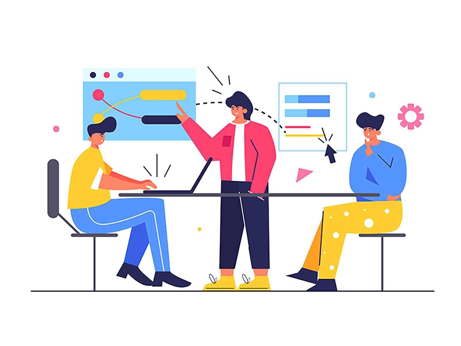 Project discussion illustration character meeting company concept corp.jpg