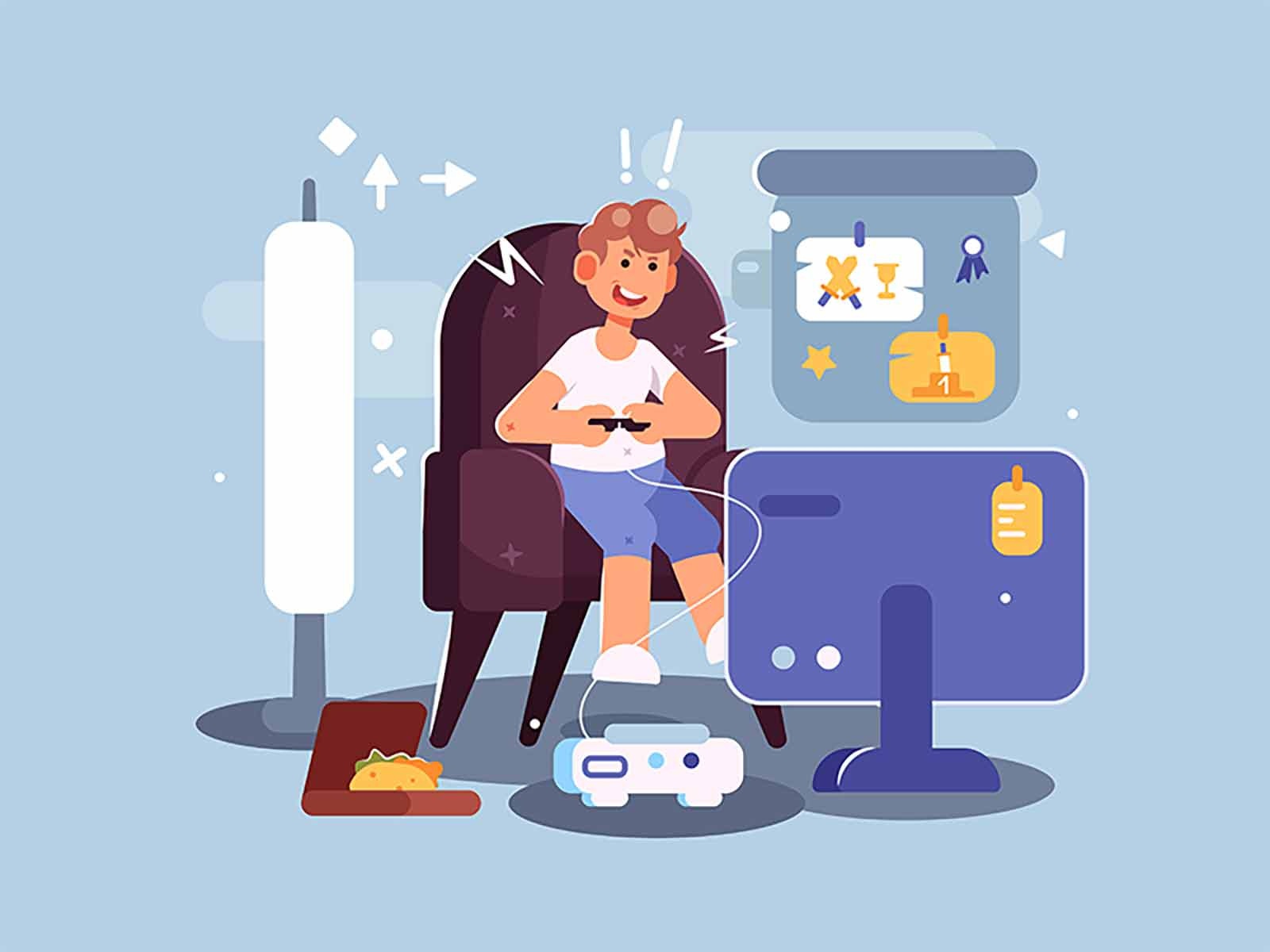 Recreation vacation male character activity flat people recreation ill.jpg