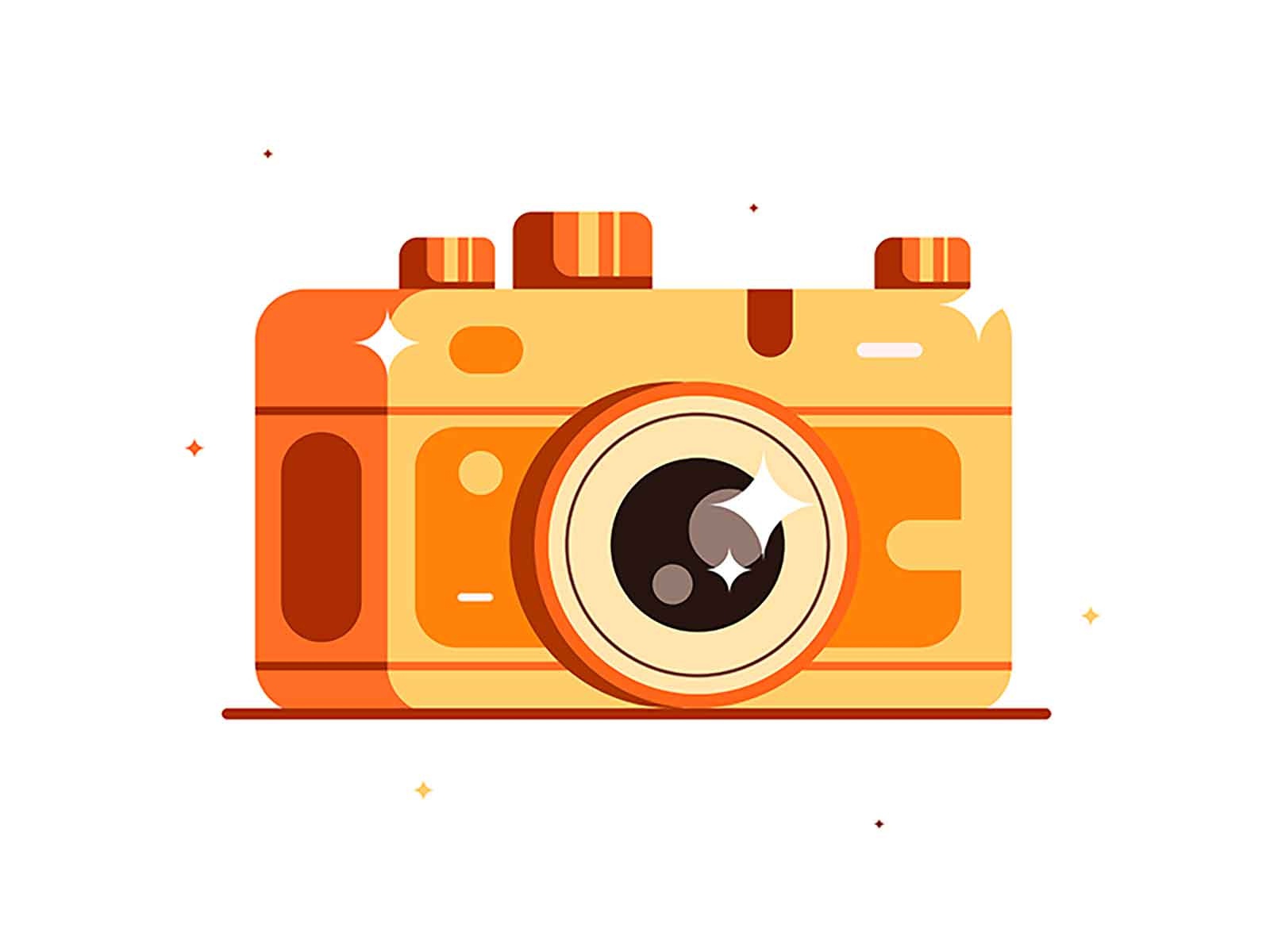 Retro camera with lens and lens flare shot photograph isolated lens fo.jpg