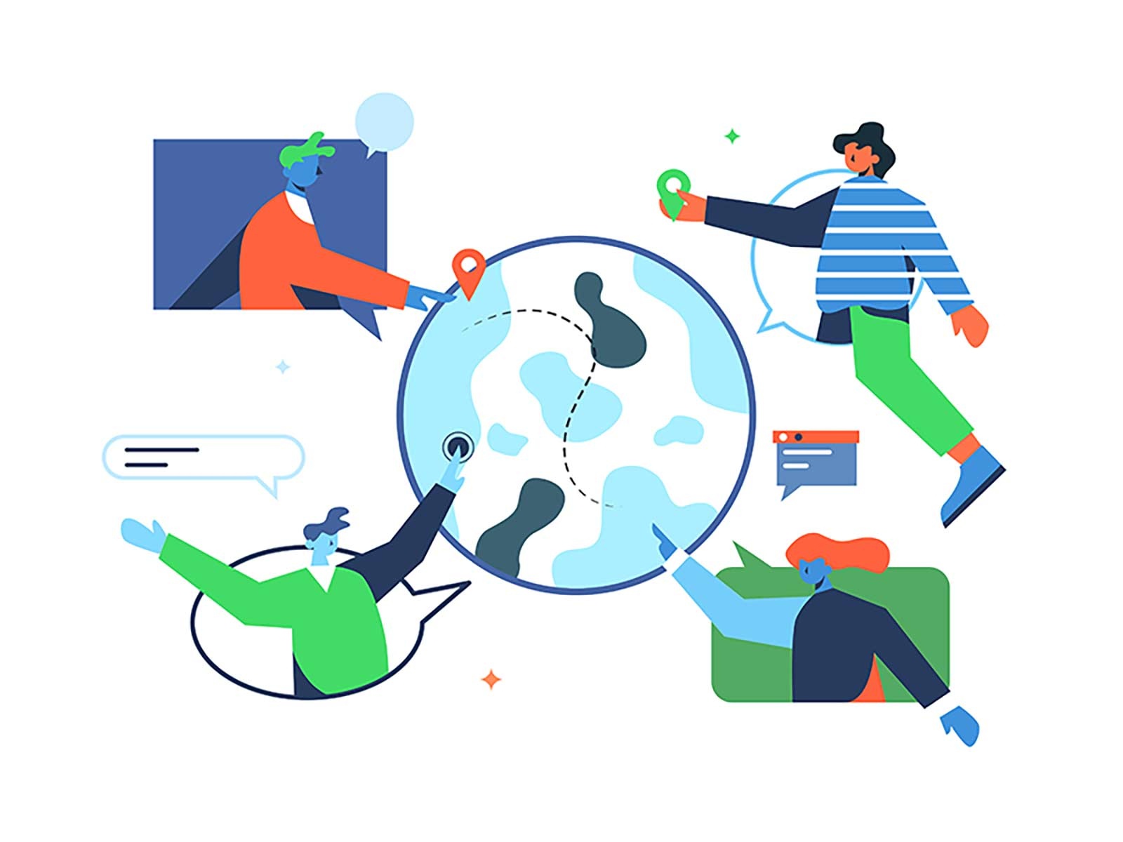 Users around the world network connection world social user technology.jpg