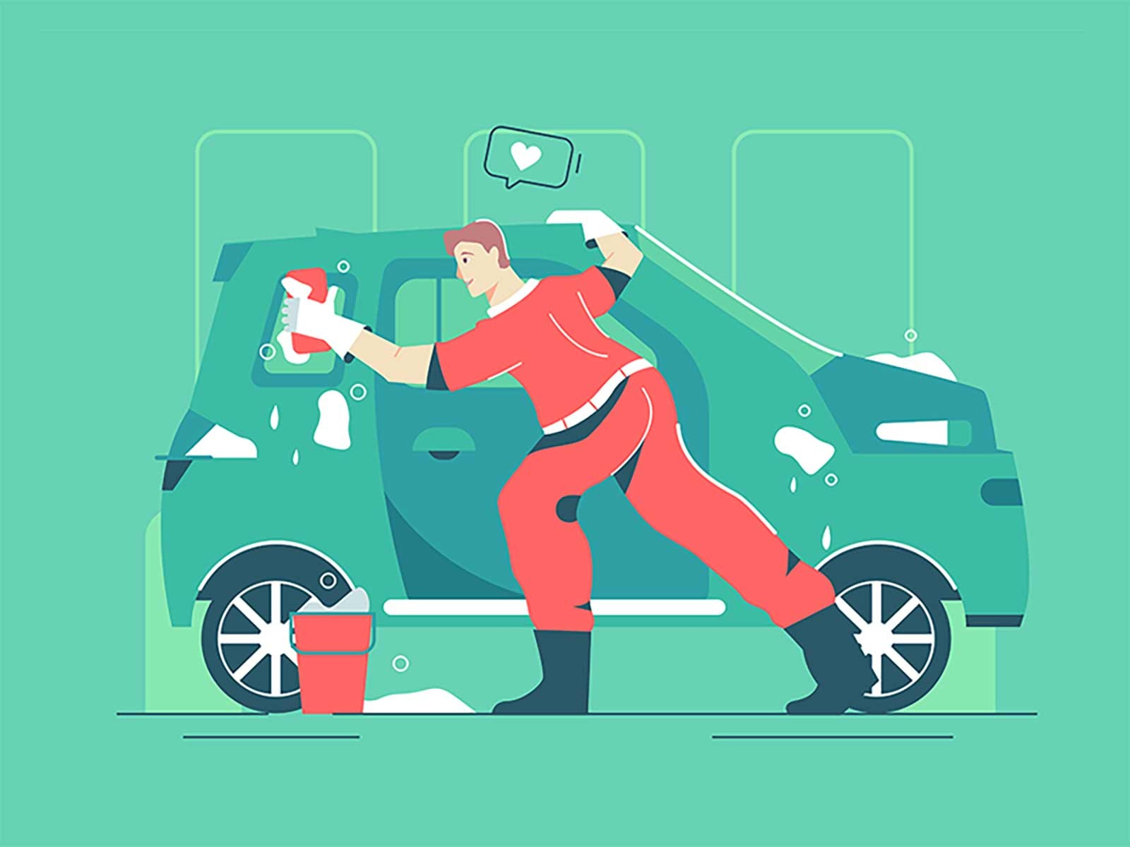 Washes the car person equipment worker transport station service autom.jpg