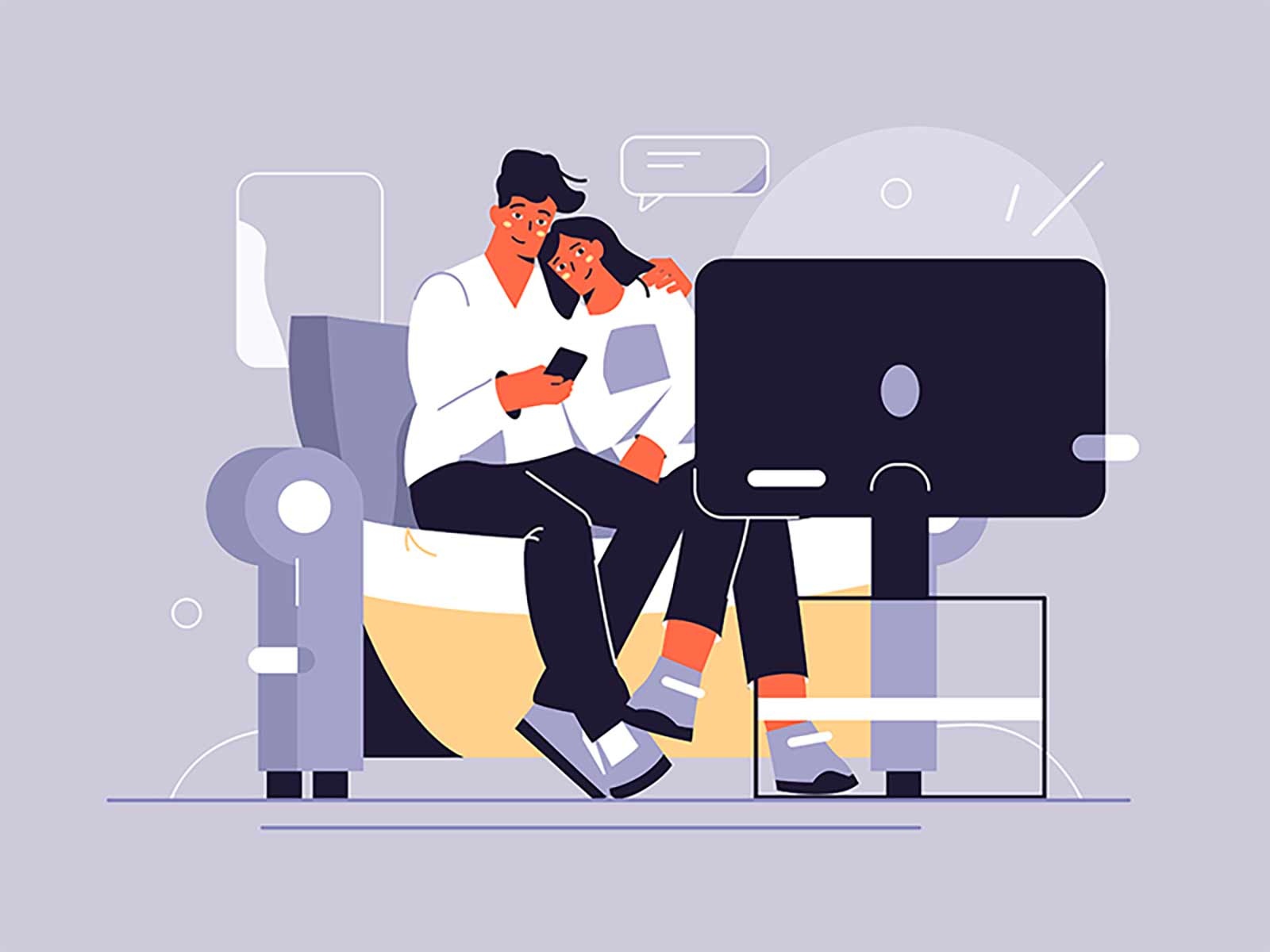 Watching TV home couch leisure weekend relationship family style flat.jpg