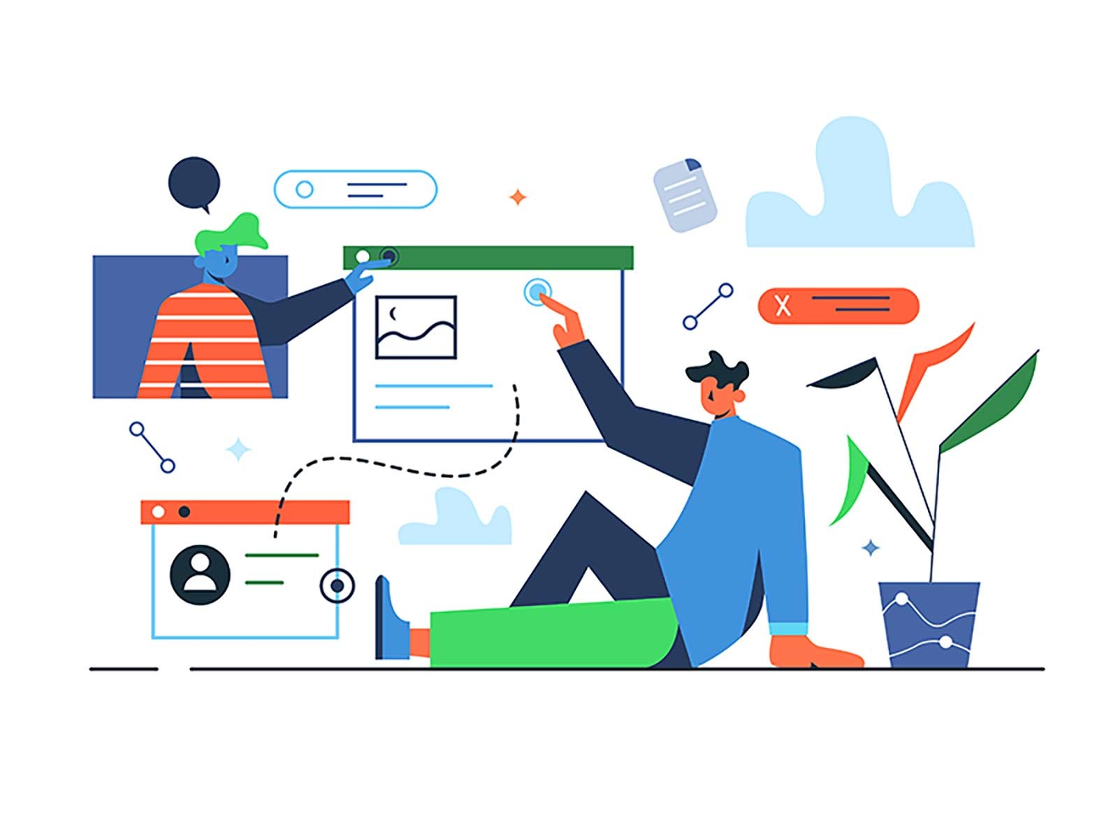 Working with data and files network businessman work illustration peop.jpg