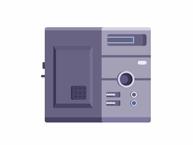 Сomputer tower information modern object electronics illustration serv.jpg