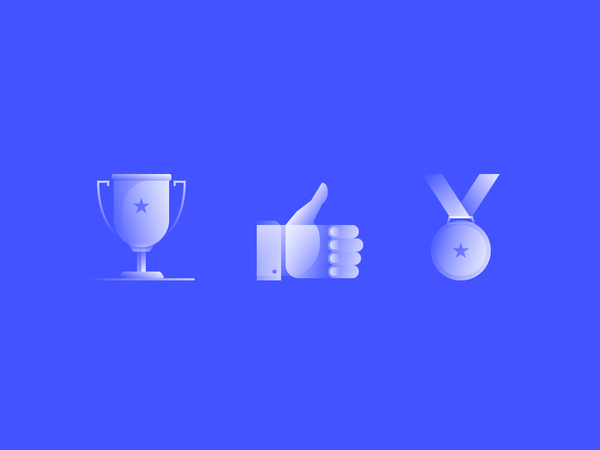 Alpha Icons  Achievements hand prize business abstract set award medal.png