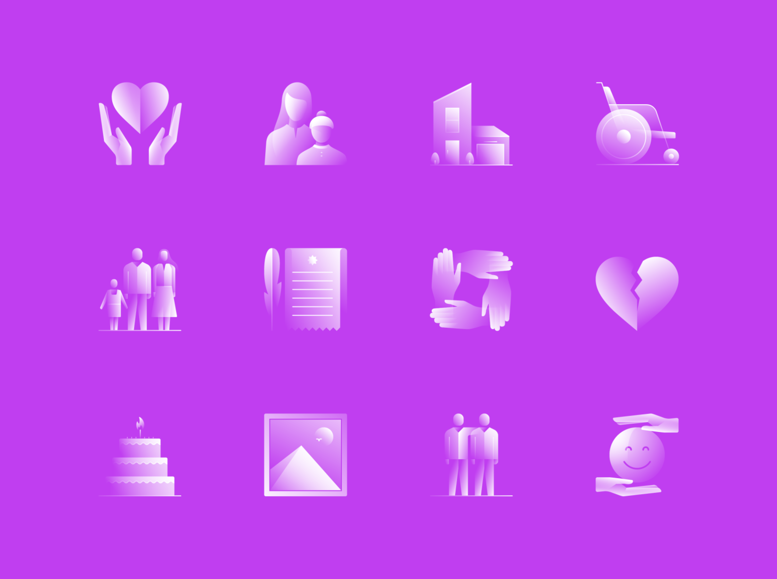 Alpha Icons  Family Set clean app hands wheelchair illustration friend.png