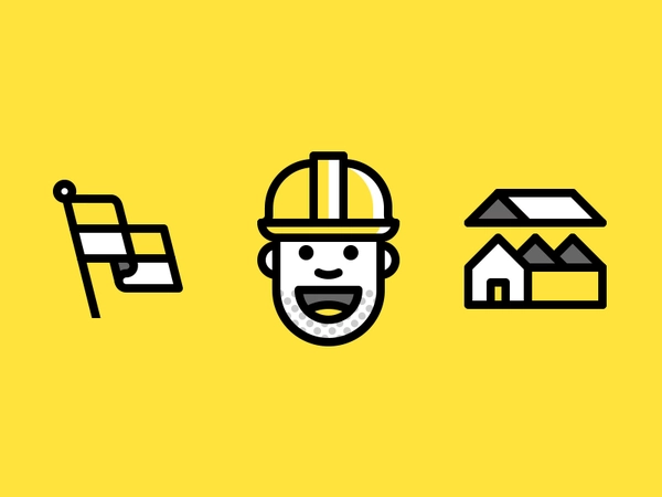 Building Things construction hardhat flag house building stubble.webp