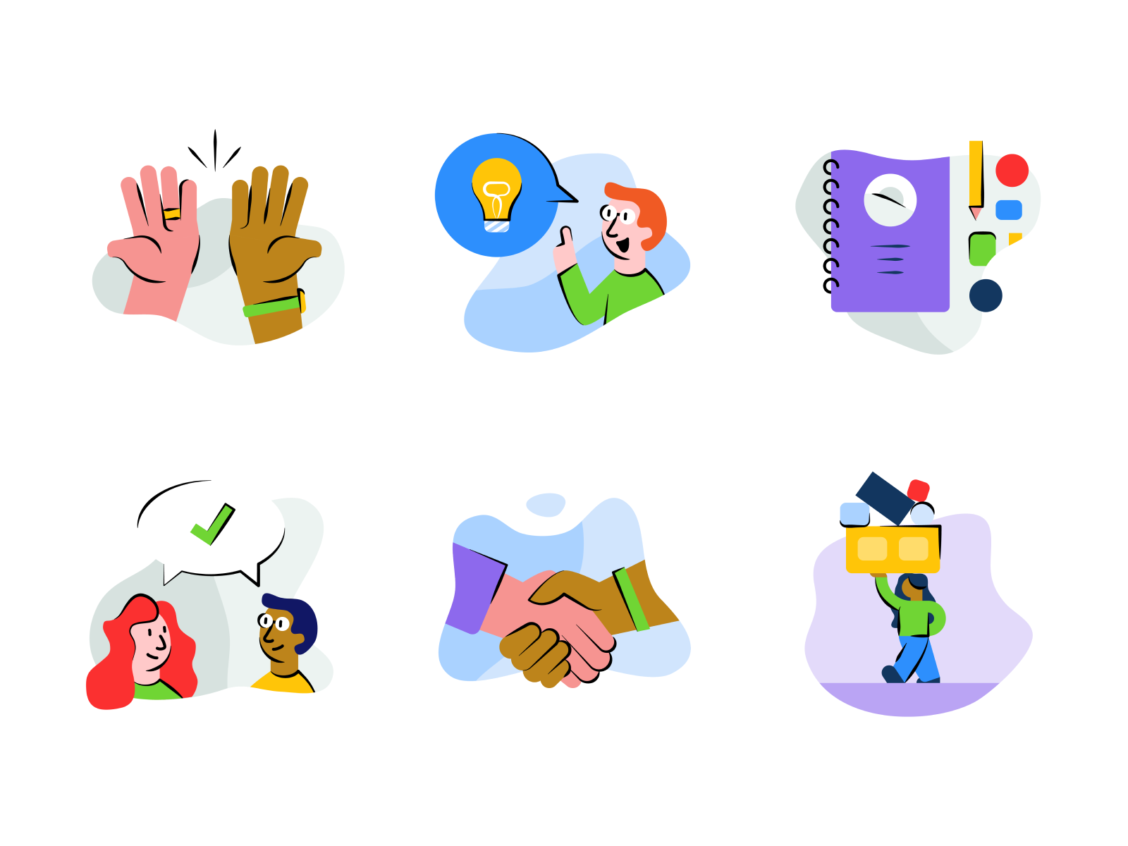 Hiring Skill Badges, Part 1 skill spot illustration job hr people illu.png