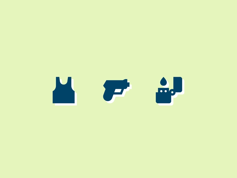 002. Tank Top, Gun, Lighter zippo lighter gun tank top year of icons i.webp