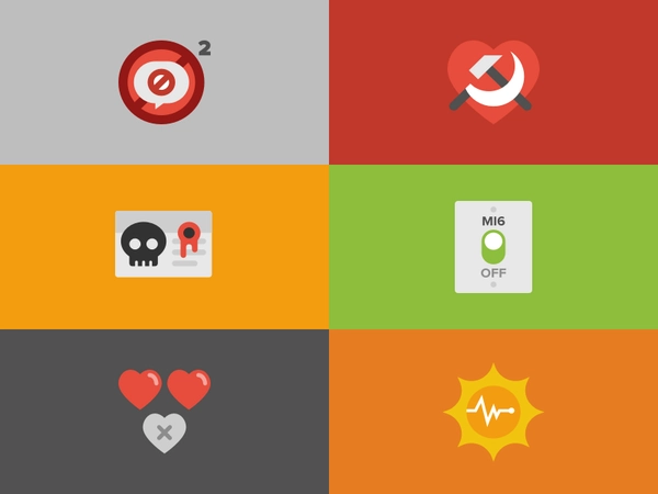 Even More James Bond Icons james bond 007 icons heart sun kill never.webp
