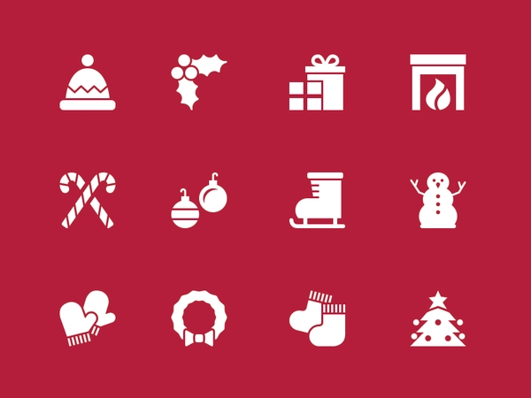 Free Holiday Icons christmas holiday snowman wreath gifts ornaments ca.webp