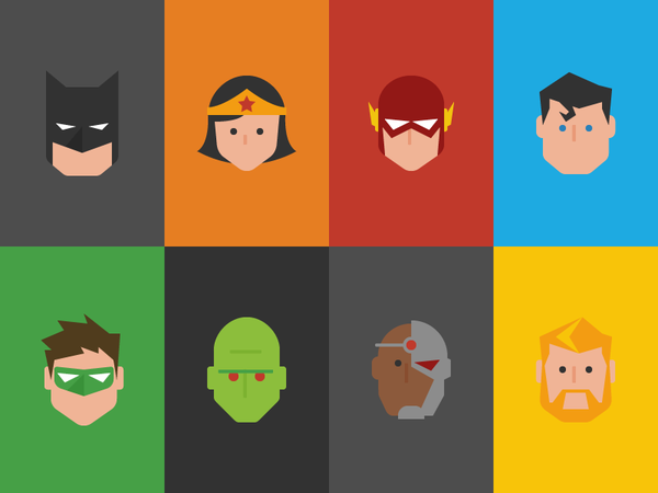 Justice League Icons year of icons superhero superman batman wonder wo.webp
