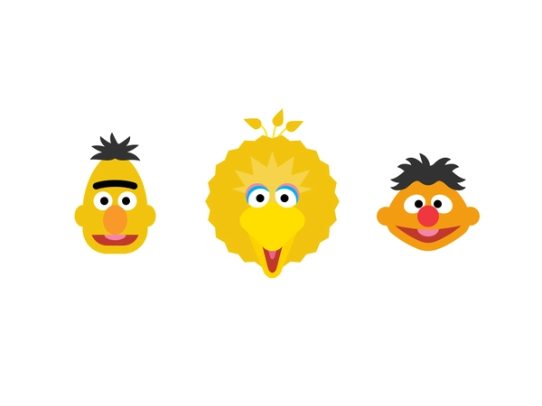 Sesame Street Icons jim henson big bird ernie bert muppets sesame stre.webp