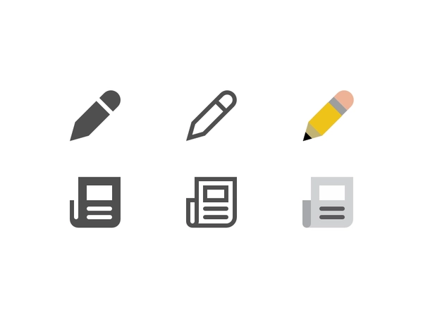 Symbolicons Pro Stretch Goal 2 symbols flat color line glyph solid kic.webp