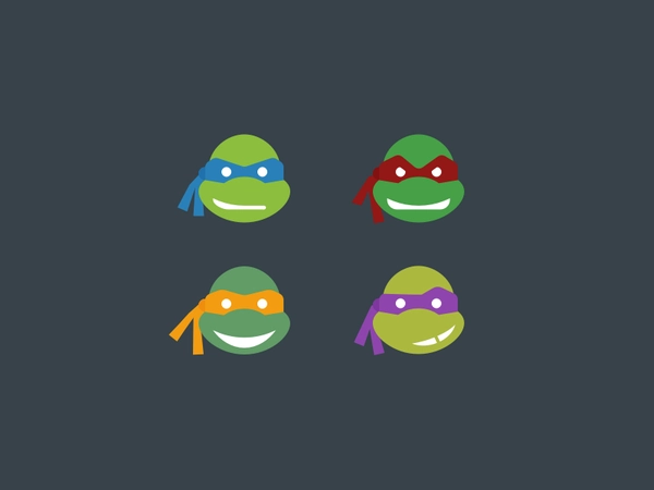Teenage Mutant Ninja Turtles Icons turtle mutant donatello raphael mic.webp