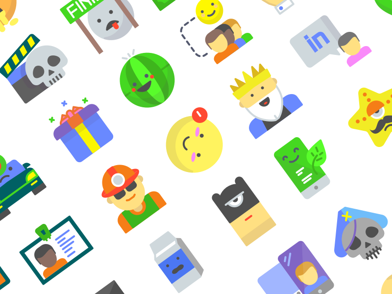 Emojious 100+ flat icons Freebie flat premium freebie icons.webp