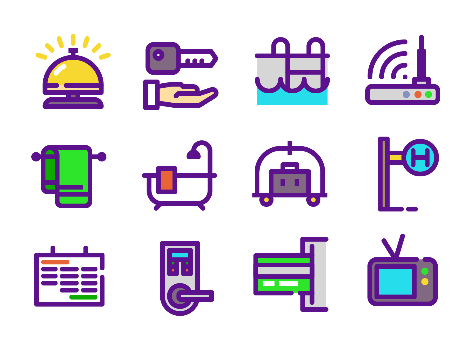 Hotel Icons tv doc bathroom atm card wifi ring pool door.png