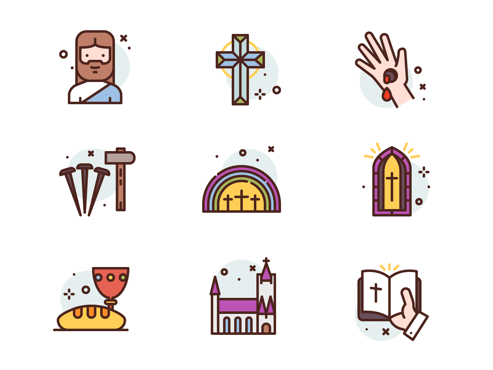 Happy Easter jesus easter christian character icon illustration icons.png