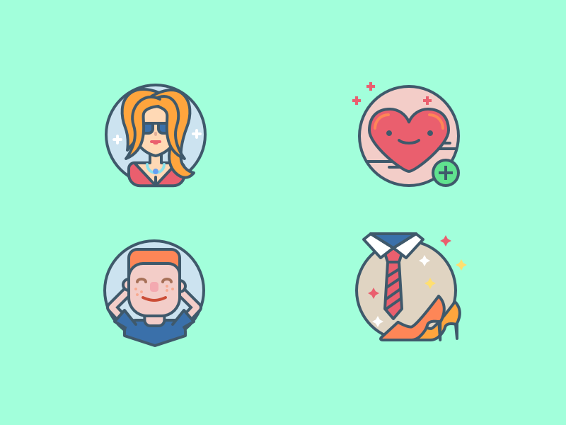More icons profile girl avatar boy clothes heart love illustrations ic.webp