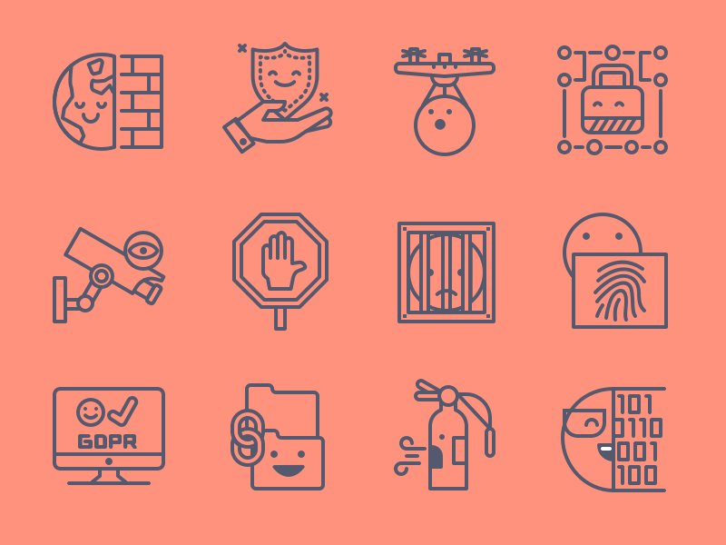 Security Icons prison firewall gdpr protect line illustration icons em.webp
