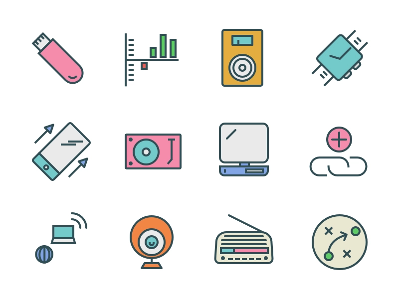 Swifticons - Tech free technology retina sketch set colored icon premi.webp