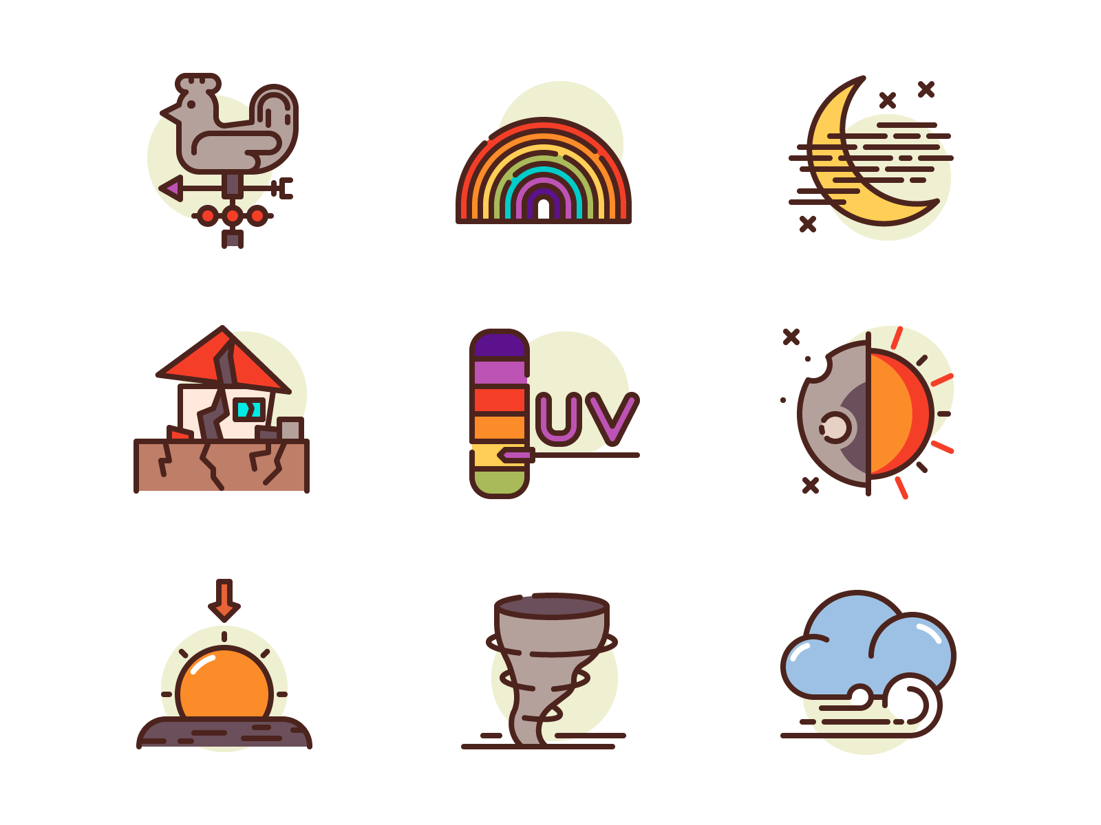 Weather Icons sunset tornado eclipse earthquake house wind moon cloud.png