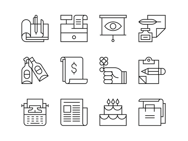 Business Icon Collection finance business presentation cake typewriter.jpg