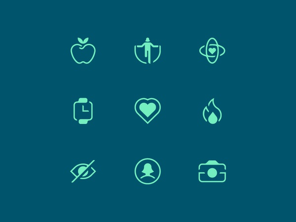 Health App Icons negative space app line monochrome healthy calories h.jpg
