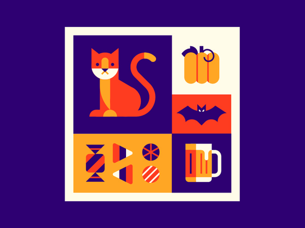 October beer pumpkin cat spot illustration editorial geometric icon il.jpg
