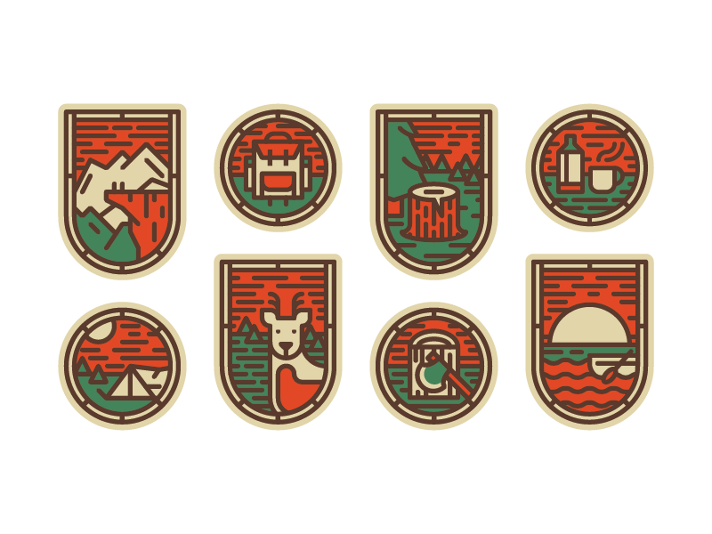 Adventure camping outdoors adventure nature patch badge andreas wikstr.png