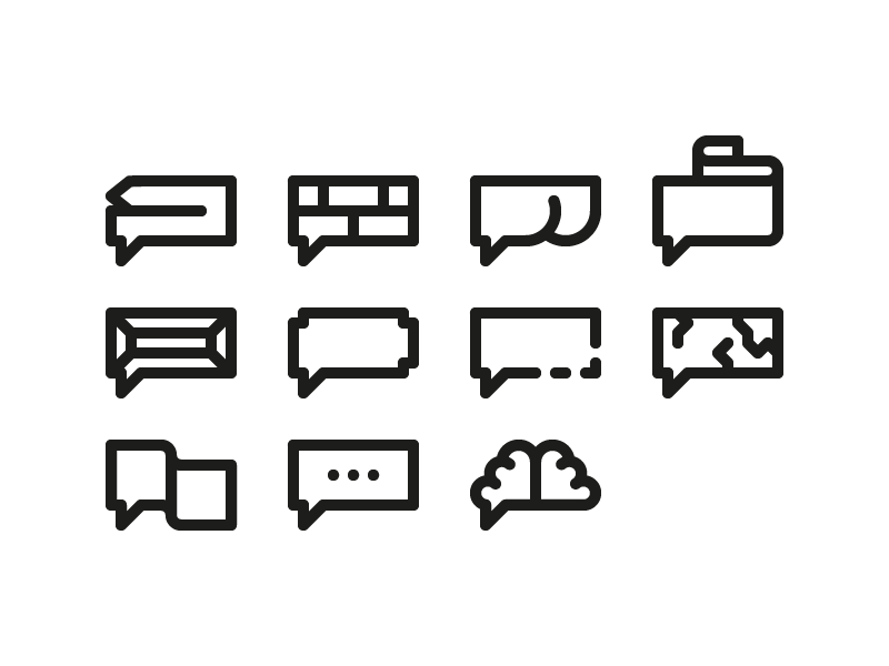 Conversation icons andreas wikström illustration icon language speak.png