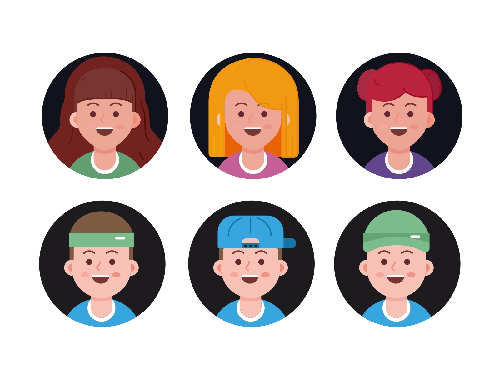 Avatar exploration colorful cute faces character design people brandin.jpg
