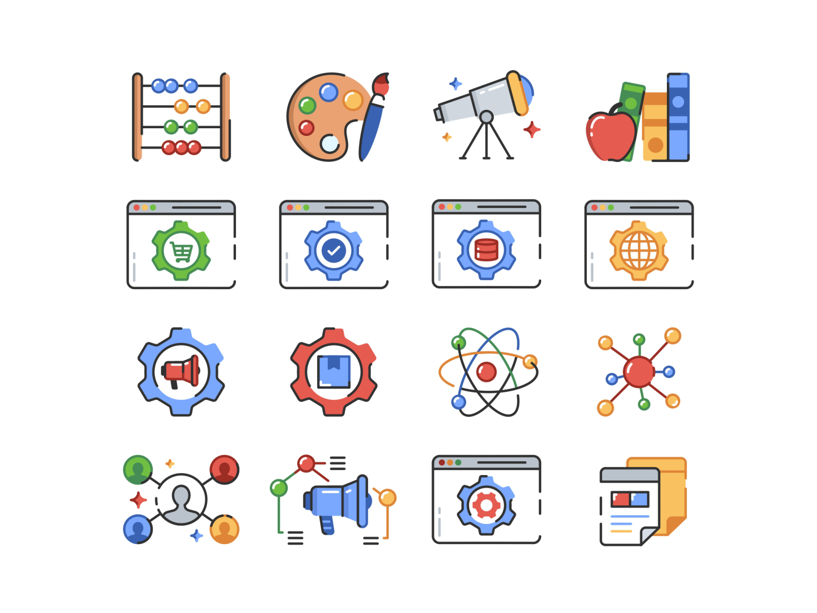 Blog icons blog vector abstract gradient icon transparent ui symbol co.png