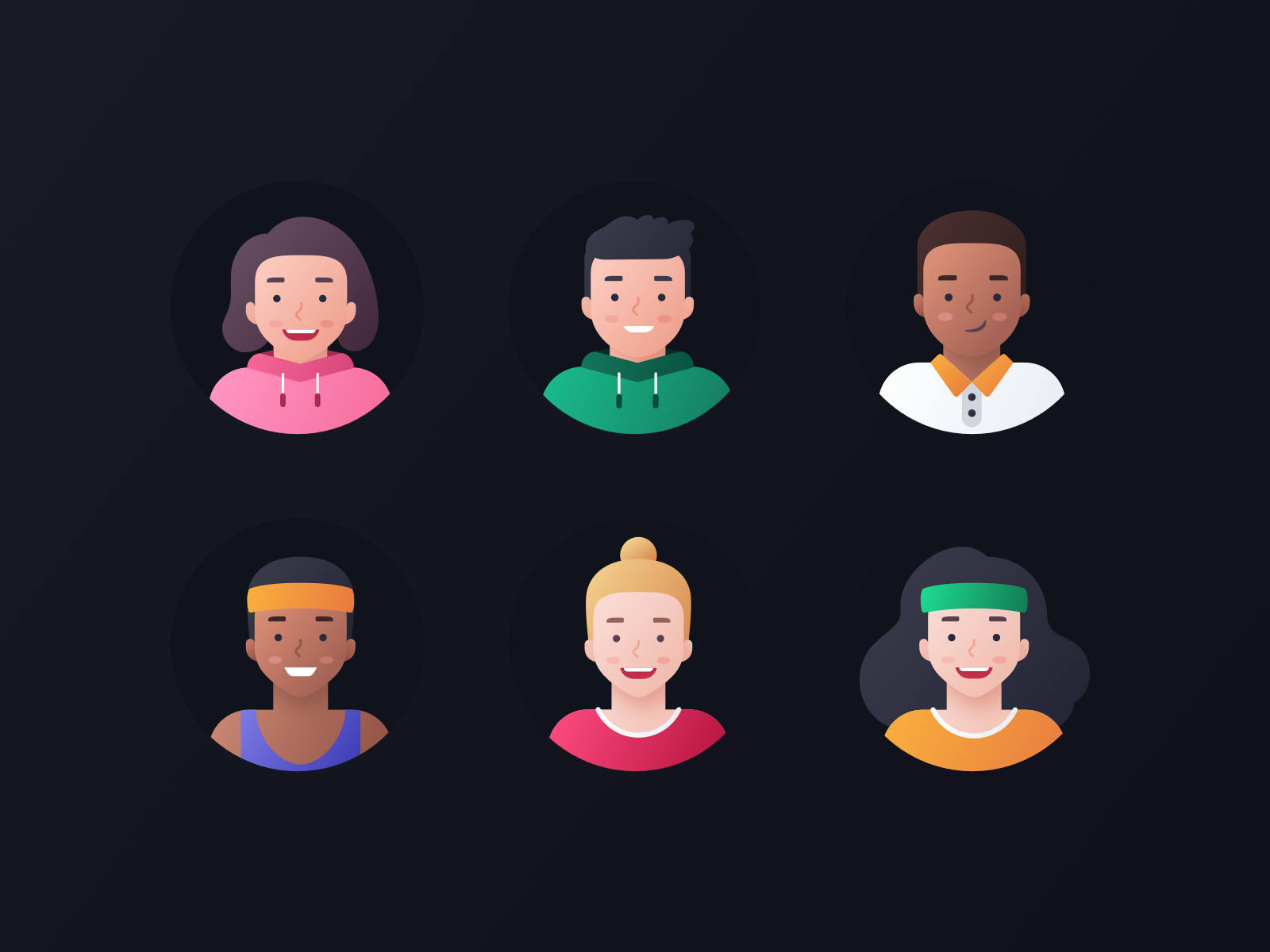 Arete Avatars woman website web vector team profile product portrait p (2).png