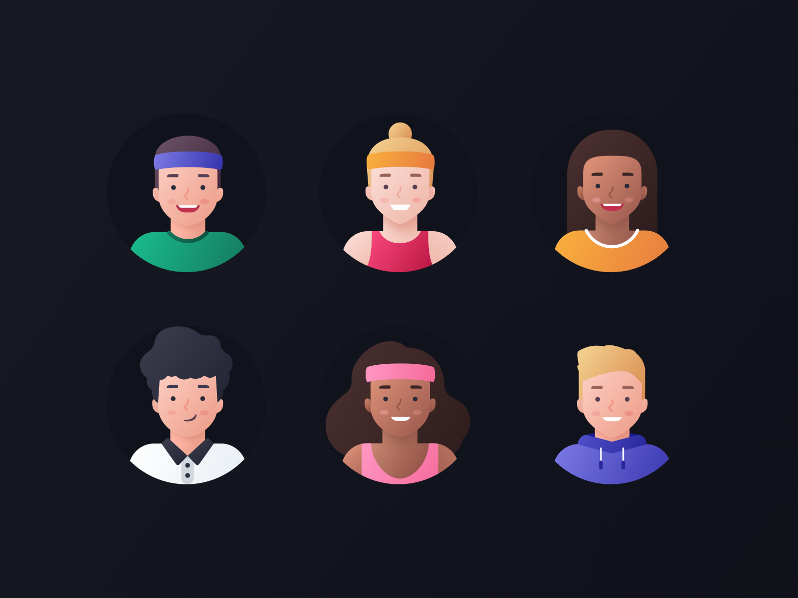 Arete Avatars woman website web vector team profile product portrait p.png