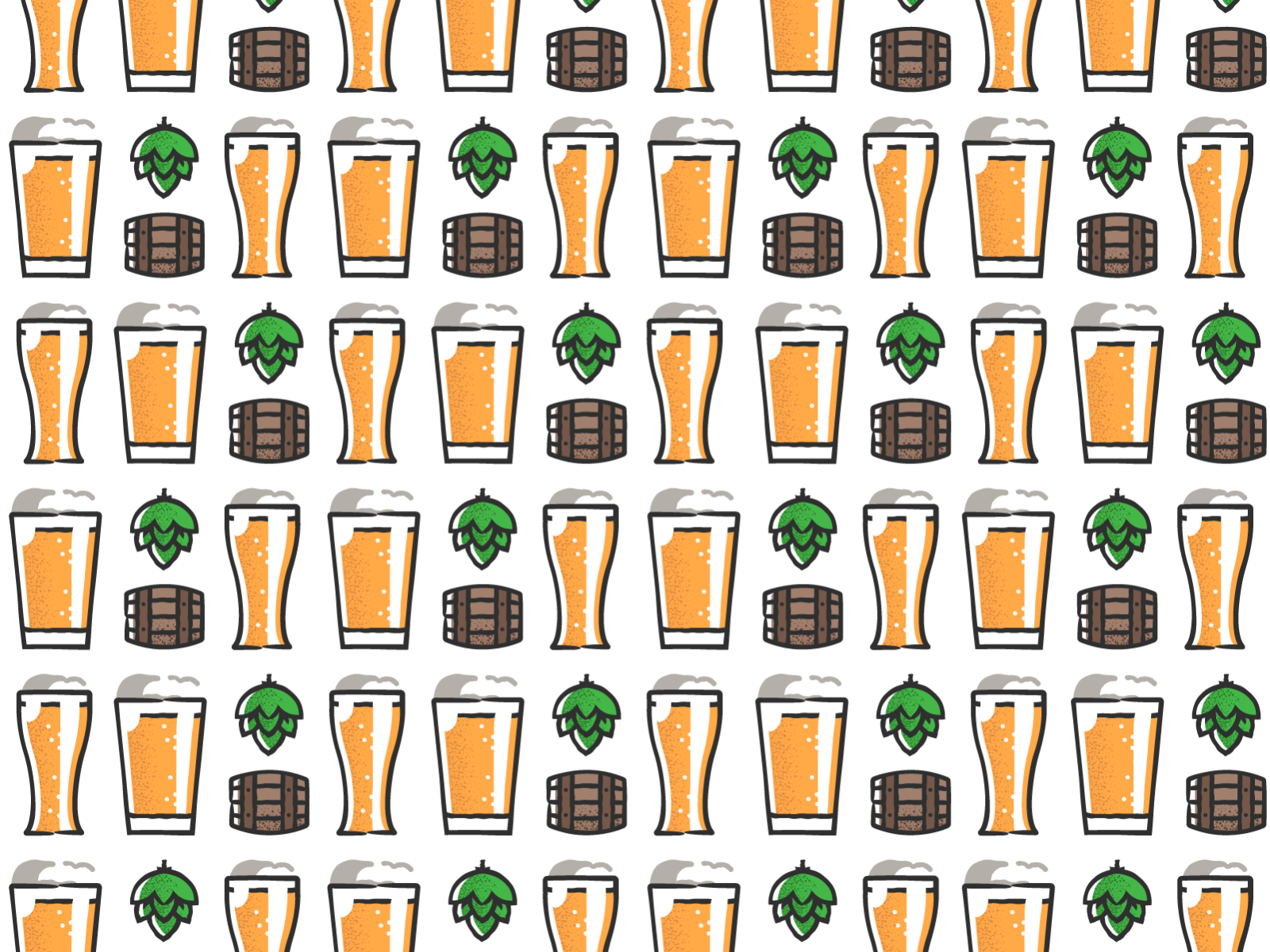 Beer pattern pattern design plant symbol label badge brewery branding.png