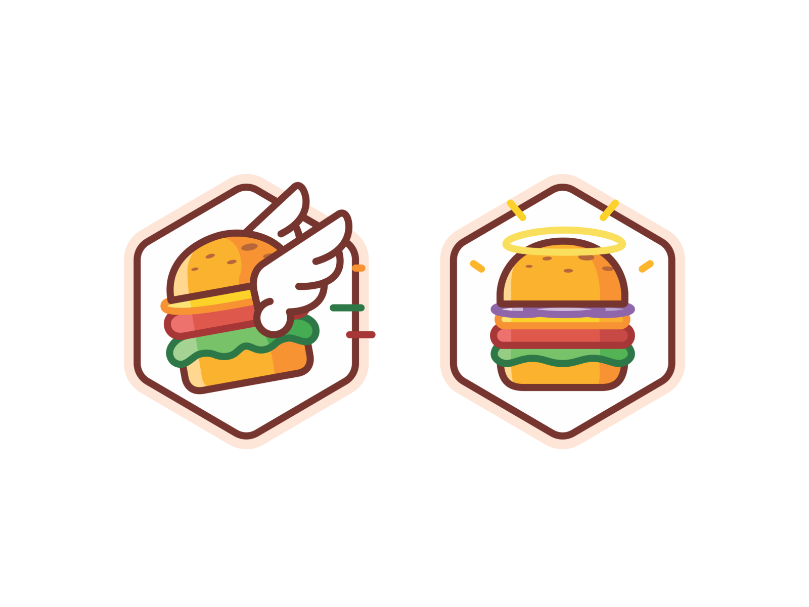 Burger badge animation minimal line outline icons icon set icon brand.png