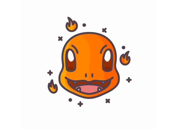 Charmander throw pokemon go pokemon pokeball fire outline lightning il.jpg