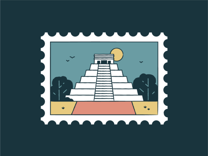 Chichen Itza wonder world travel tourism symbol sunset piramids monume.png