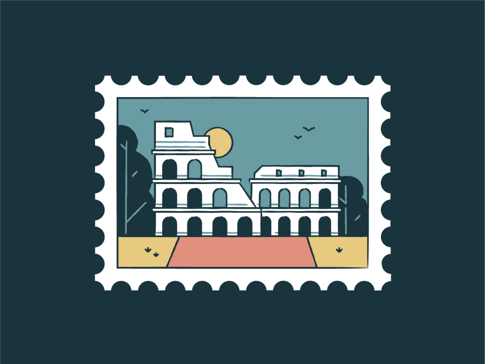 Colosseum world wonder travel tourism symbol sunset rome monuments lan.png