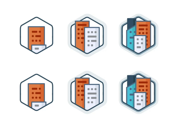 Expand Achievement building buildings city startup icon set design lev.png