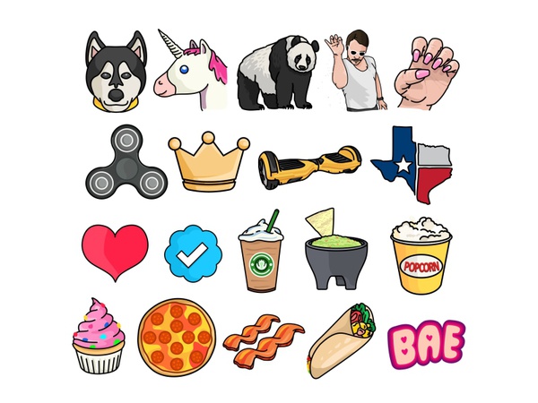 Food Stuff panda dog animal burrito popcorn drink emoji set emoji swee.jpg