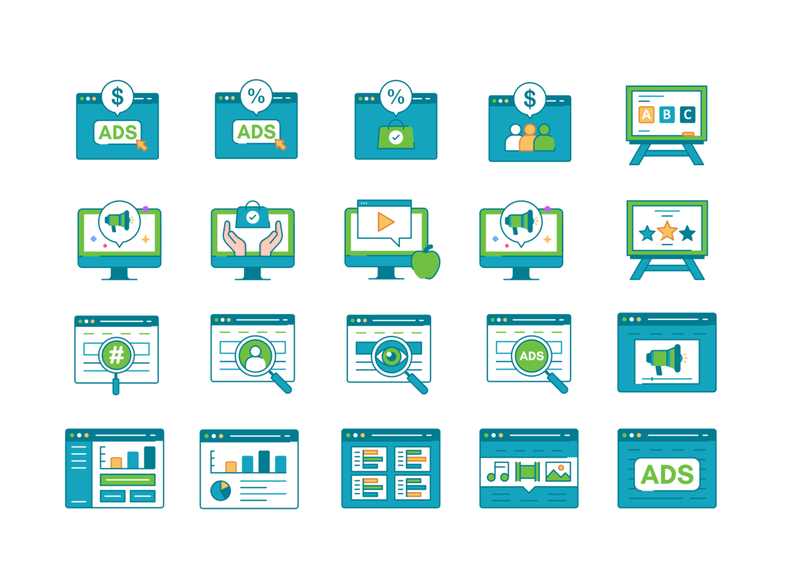 Icons set No.2 simple iconography product design application future mi.png