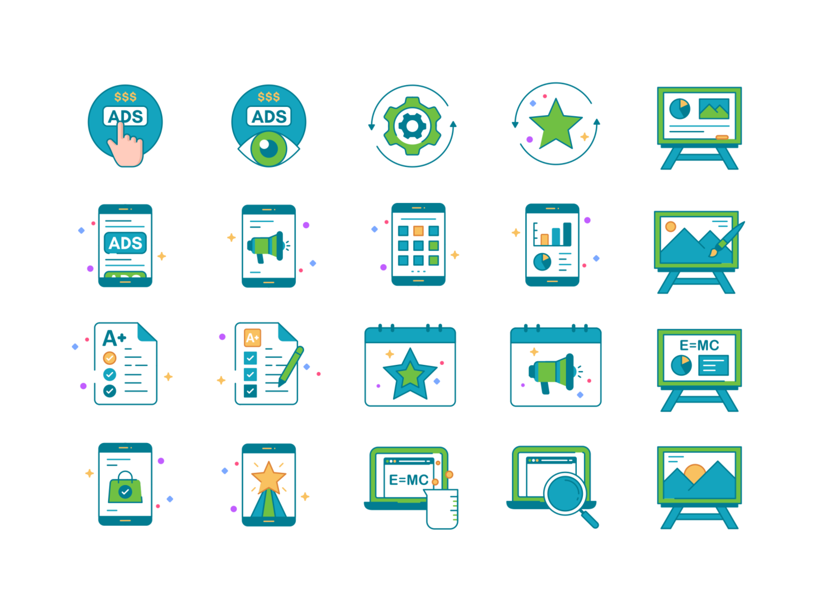Icons set No.3 simple iconography product design application future mi.png