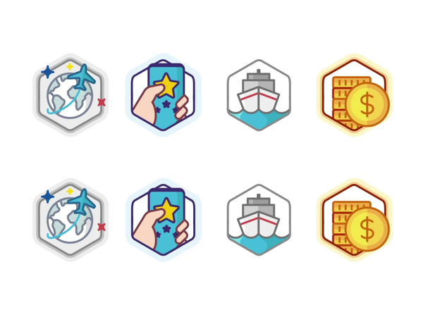 Random Achievement coin star startup icon set burger design level leve.png