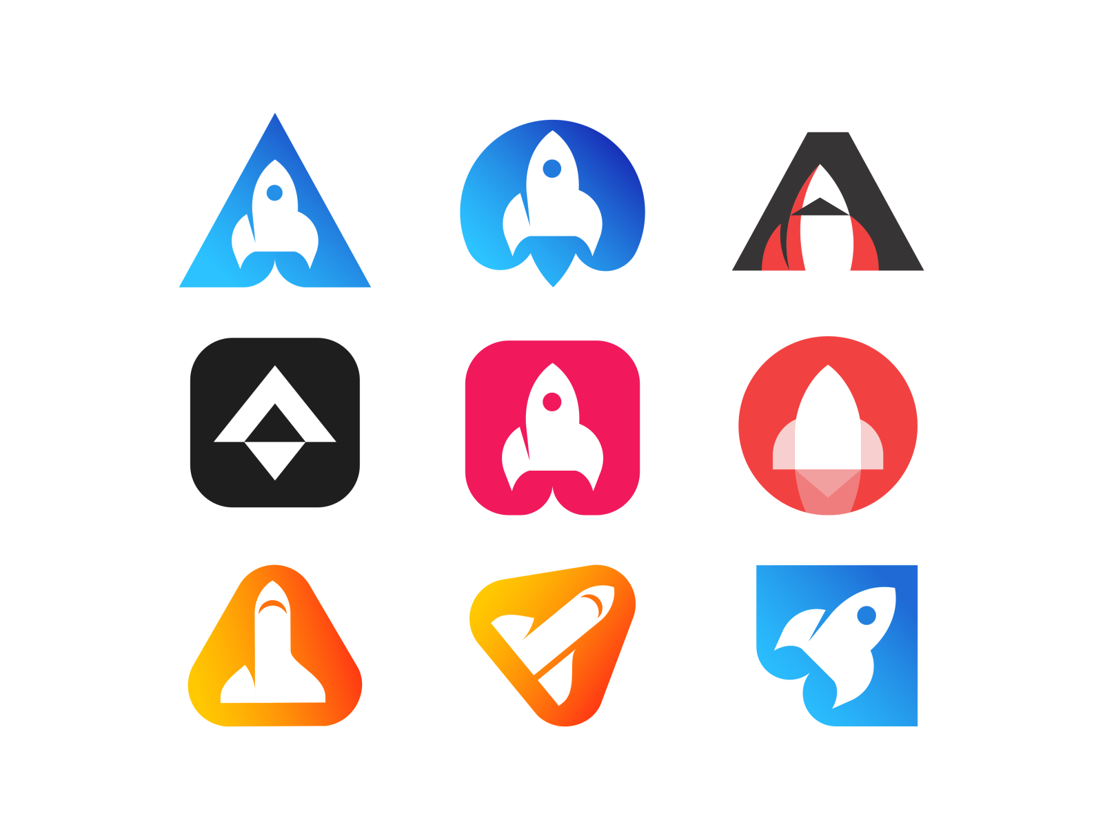 Rocket marks typo font geometric consulting spaceship icon letter fly.png