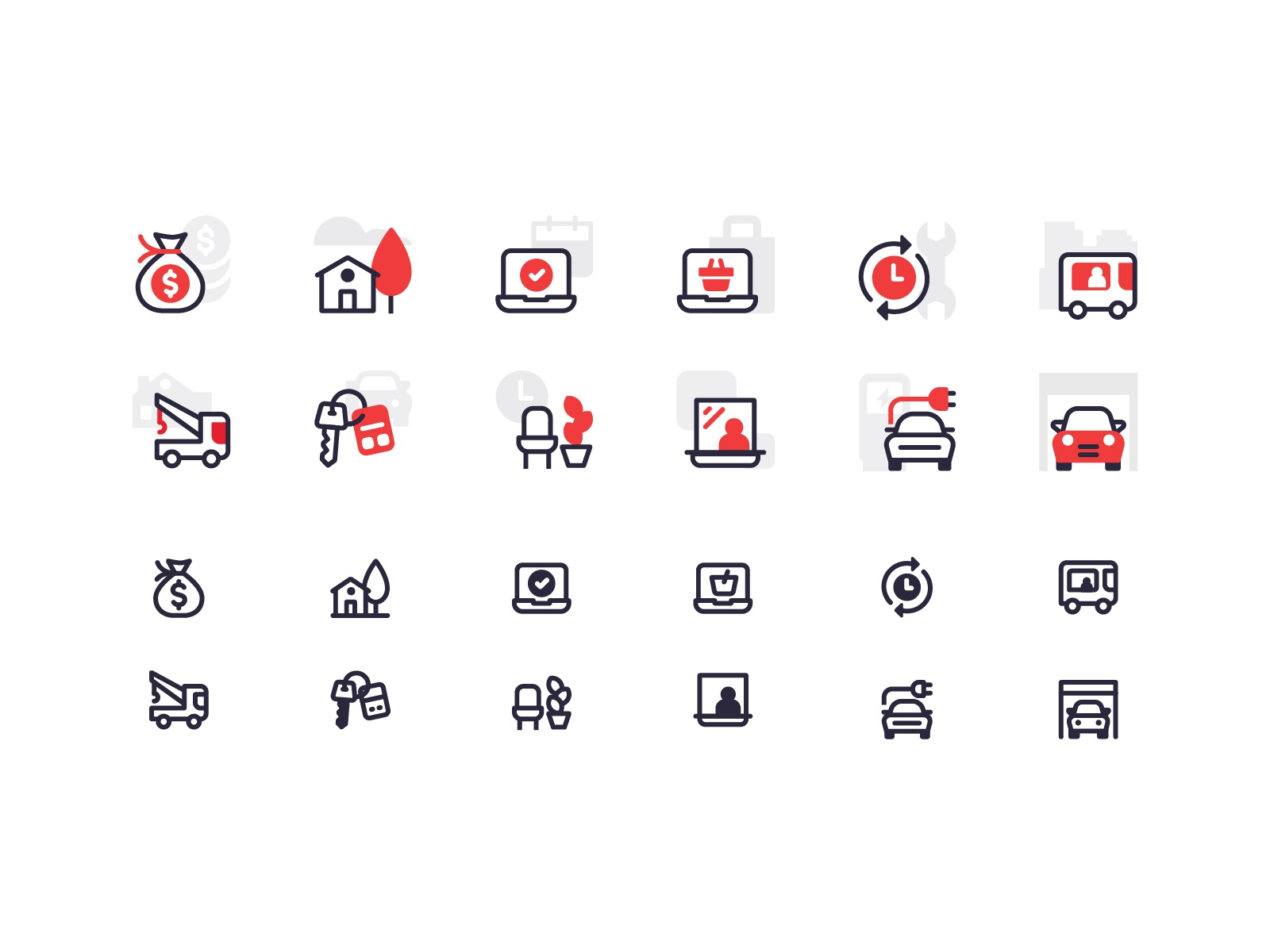 Auto Icons vector ui house illustration icon.jpg
